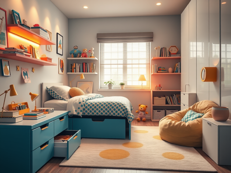 Smart Tips for Organising Your Child’s Bedroom and Creating More Space